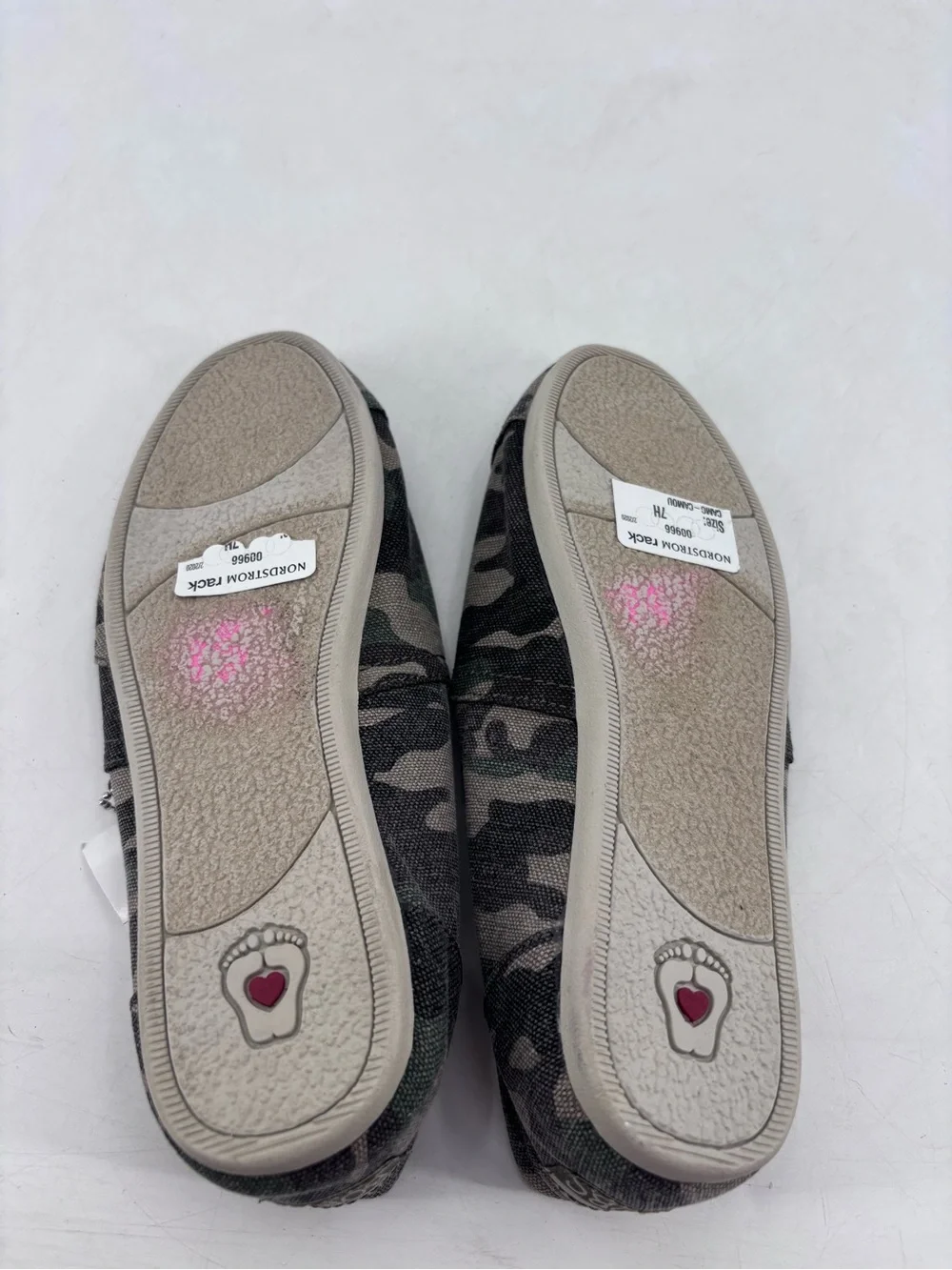 Bobs from Skechers NEW Alpargata Camo Print Memory Foam Slip On Loafers Flats